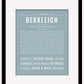 Berkleigh | Name Art Print