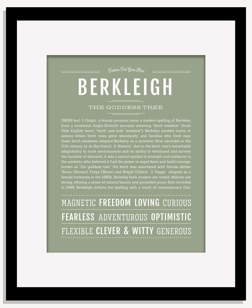 Berkleigh | Name Art Print