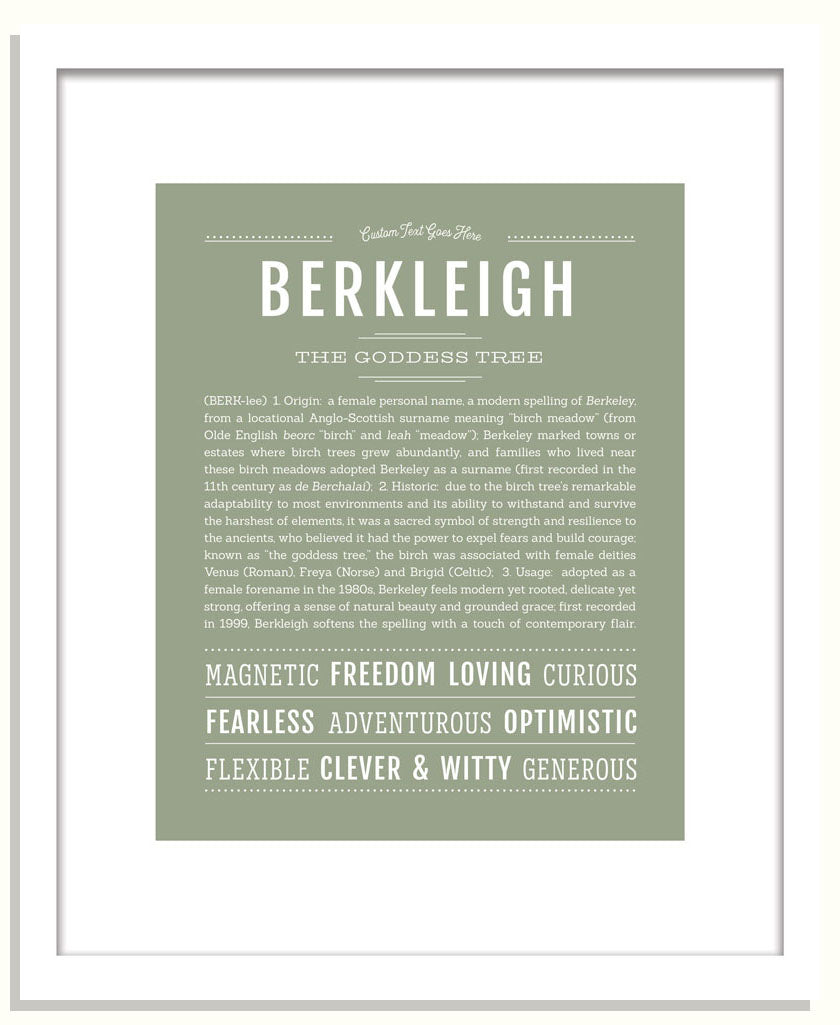 Berkleigh | Name Art Print
