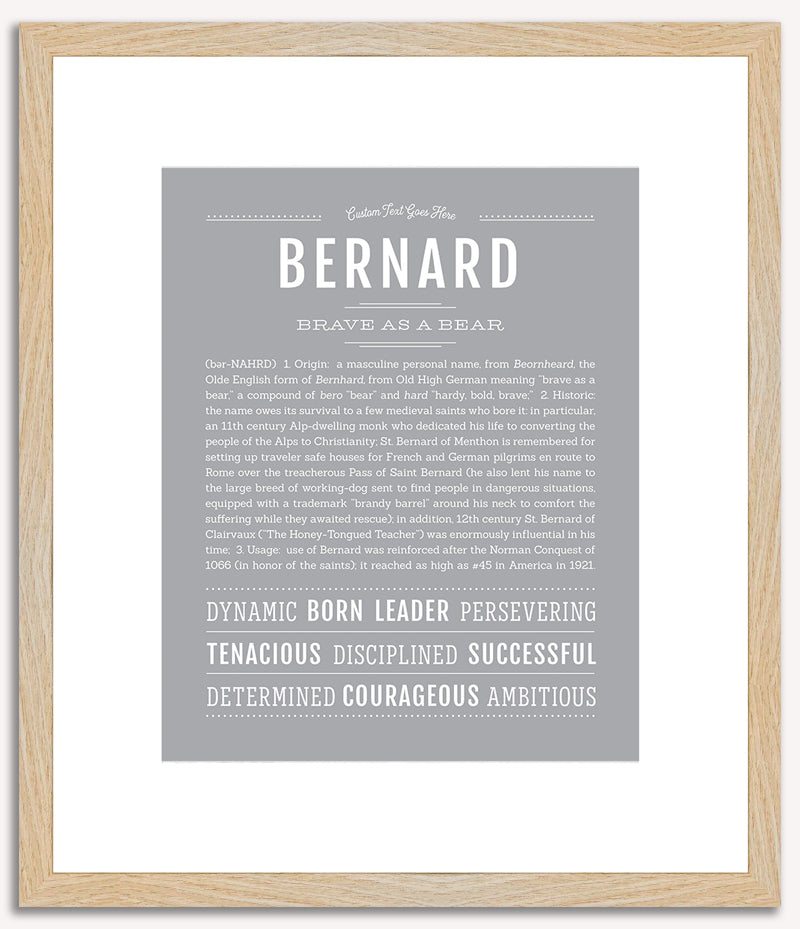 Bernard | Name Art Print