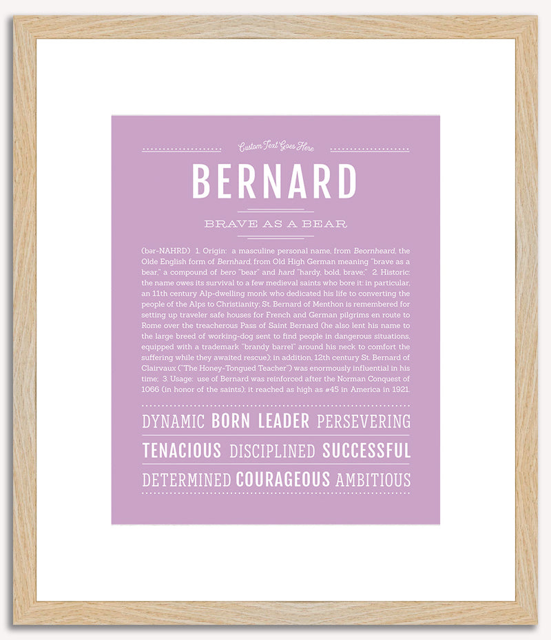 Bernard | Name Art Print