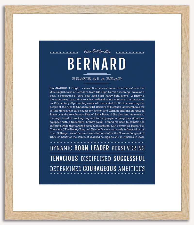 Bernard | Name Art Print