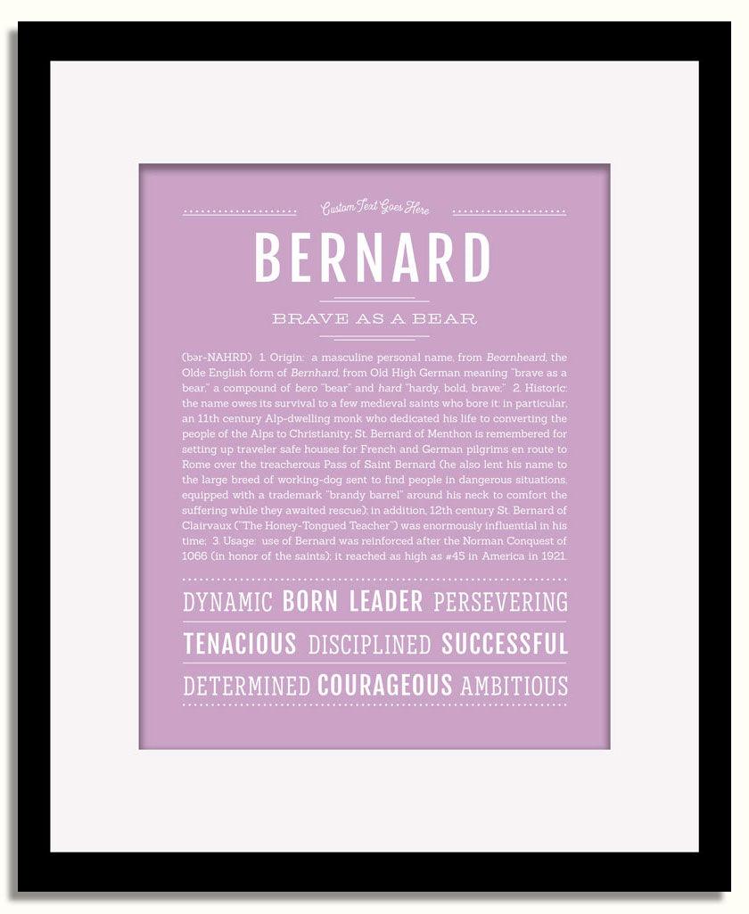 Frame Options | Lilac | Black Frame, Matted