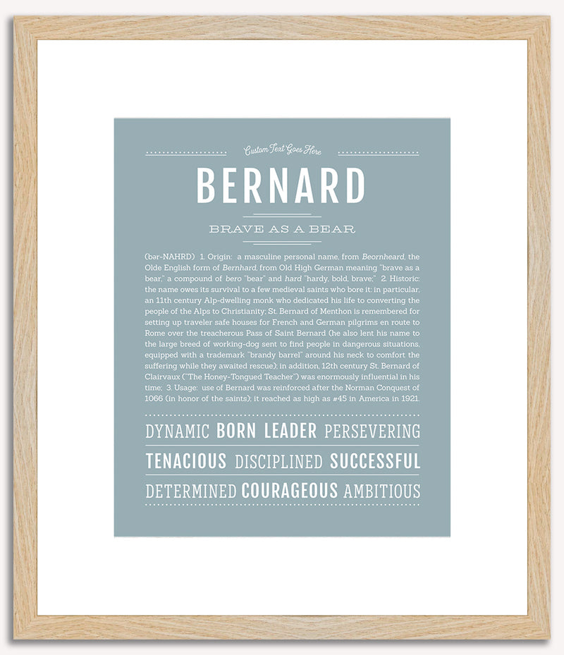 Bernard | Name Art Print