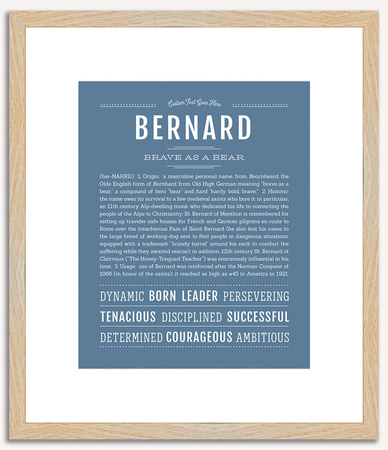 Bernard | Name Art Print