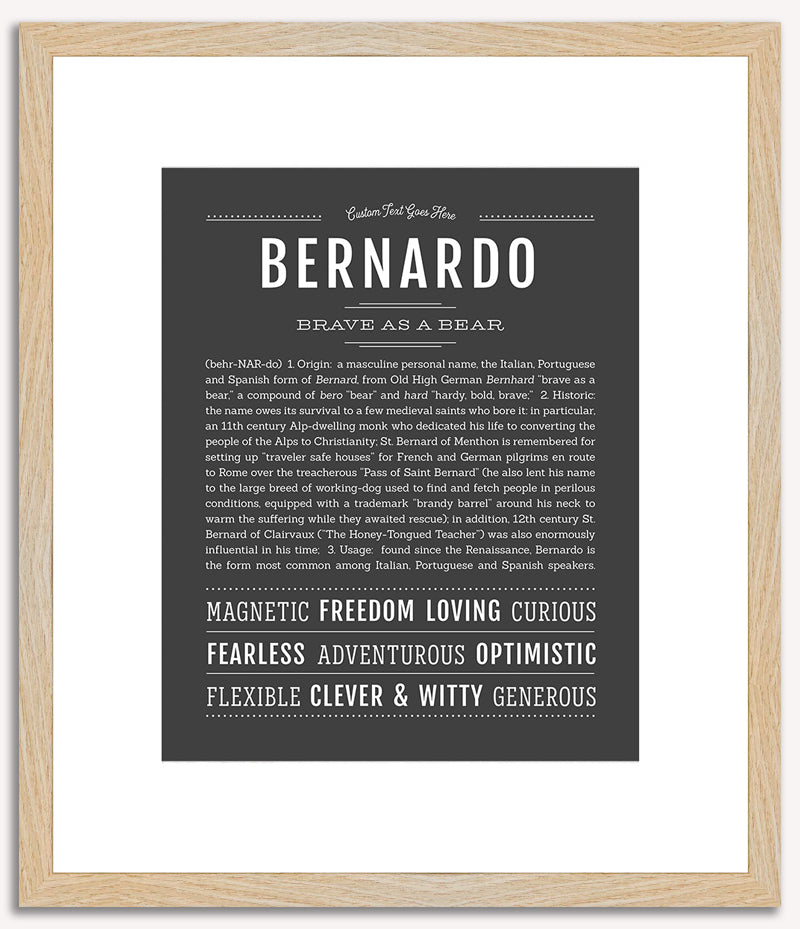 Bernardo | Name Art Print