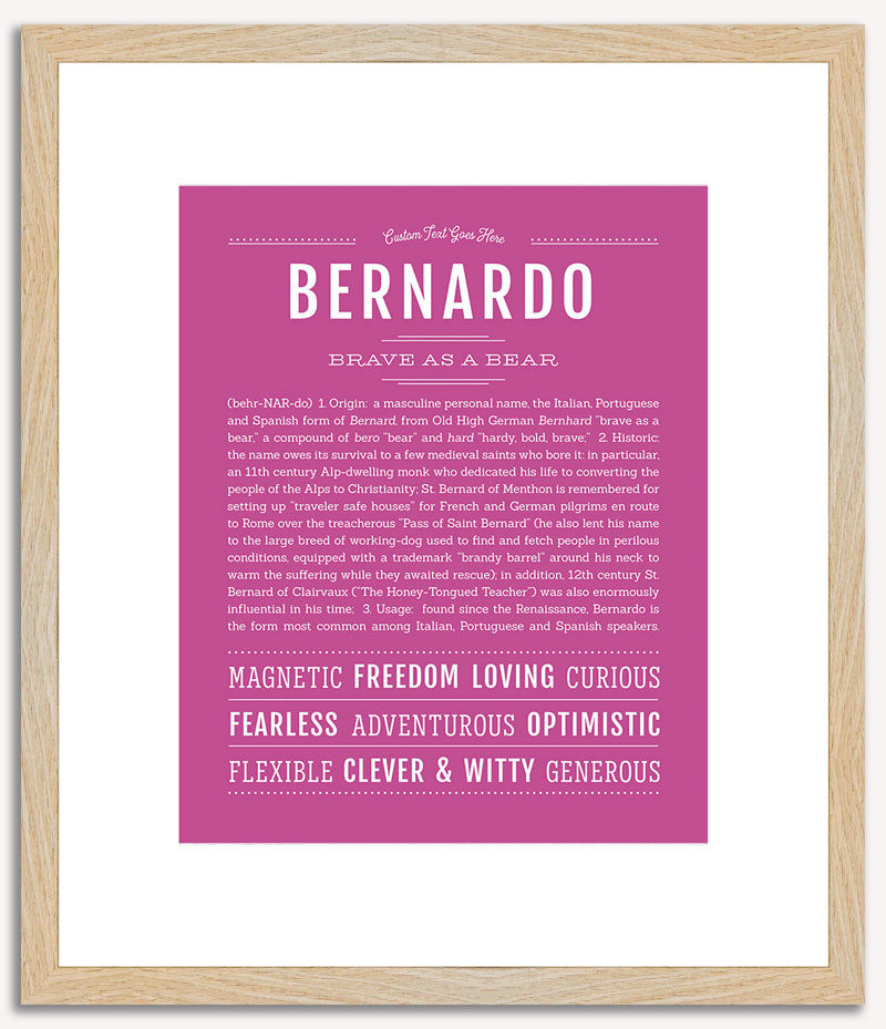 Bernardo | Name Art Print