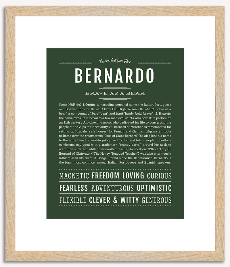 Bernardo | Name Art Print