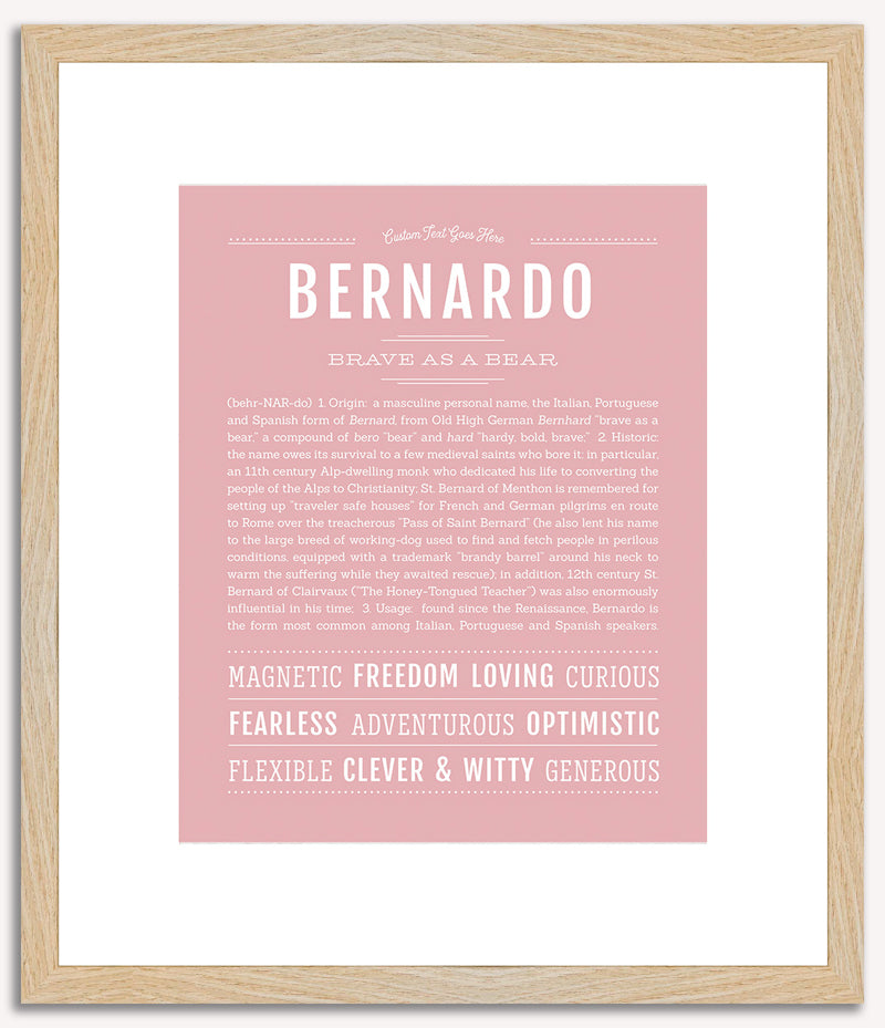 Bernardo | Name Art Print