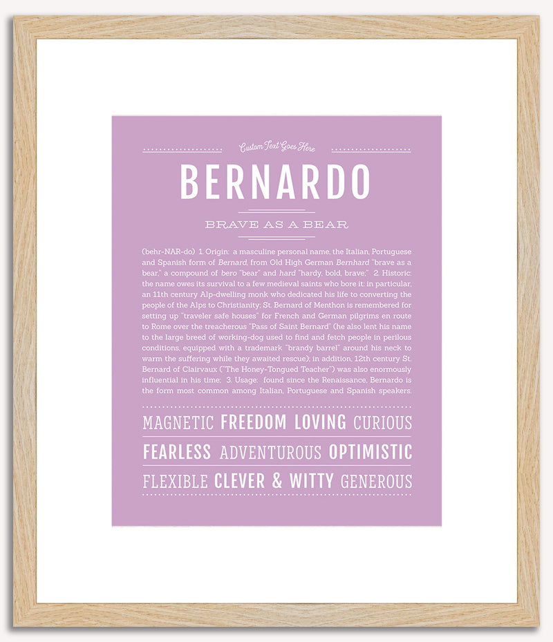 Bernardo | Name Art Print