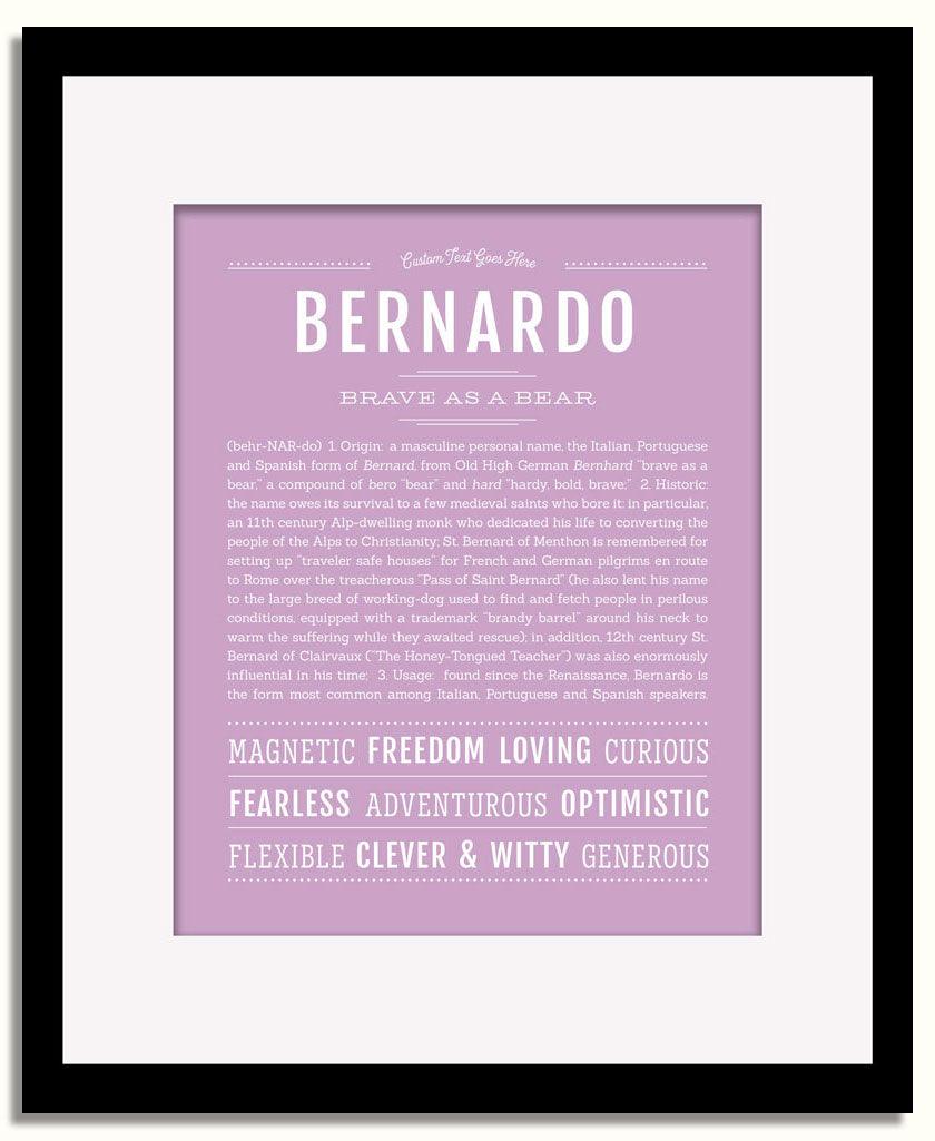 Frame Options | Lilac | Black Frame, Matted