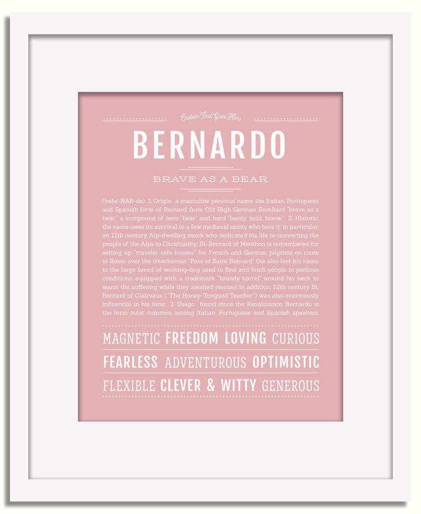 Frame Options | Dusty Rose | White Frame, Matted