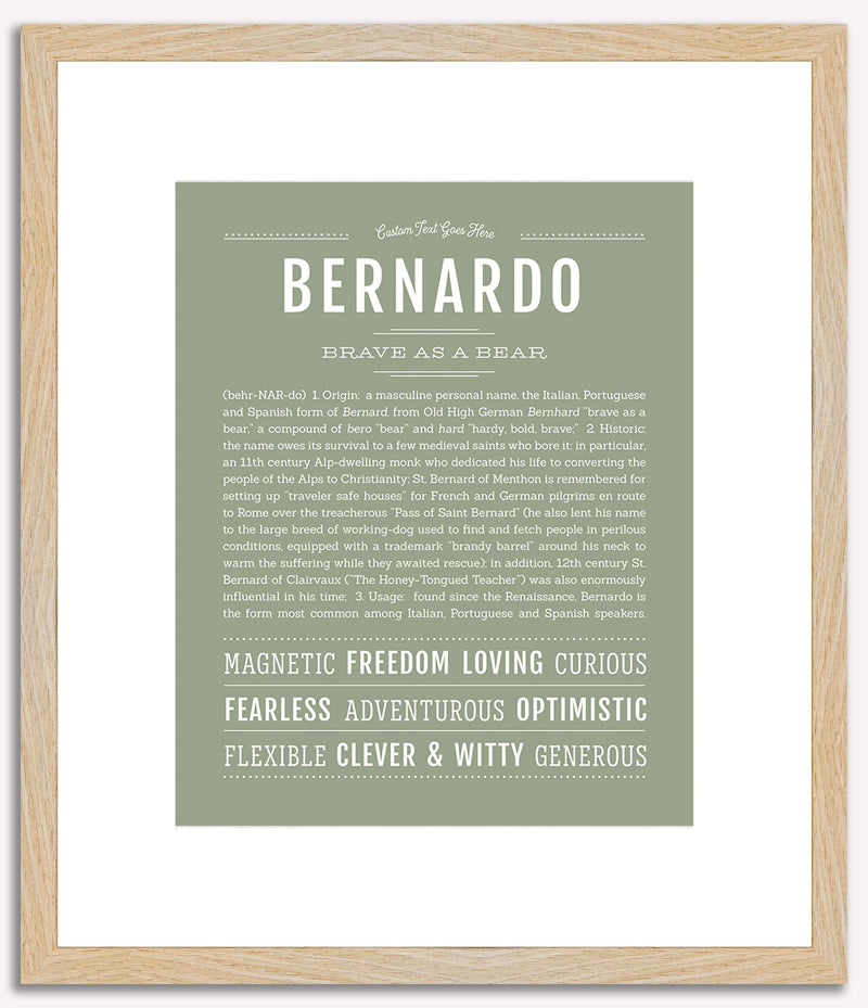 Bernardo | Name Art Print