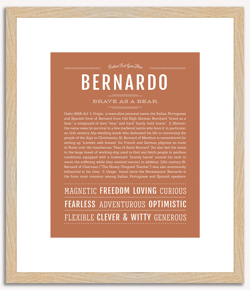 Bernardo | Name Art Print