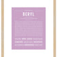 Beryl | Name Art Print
