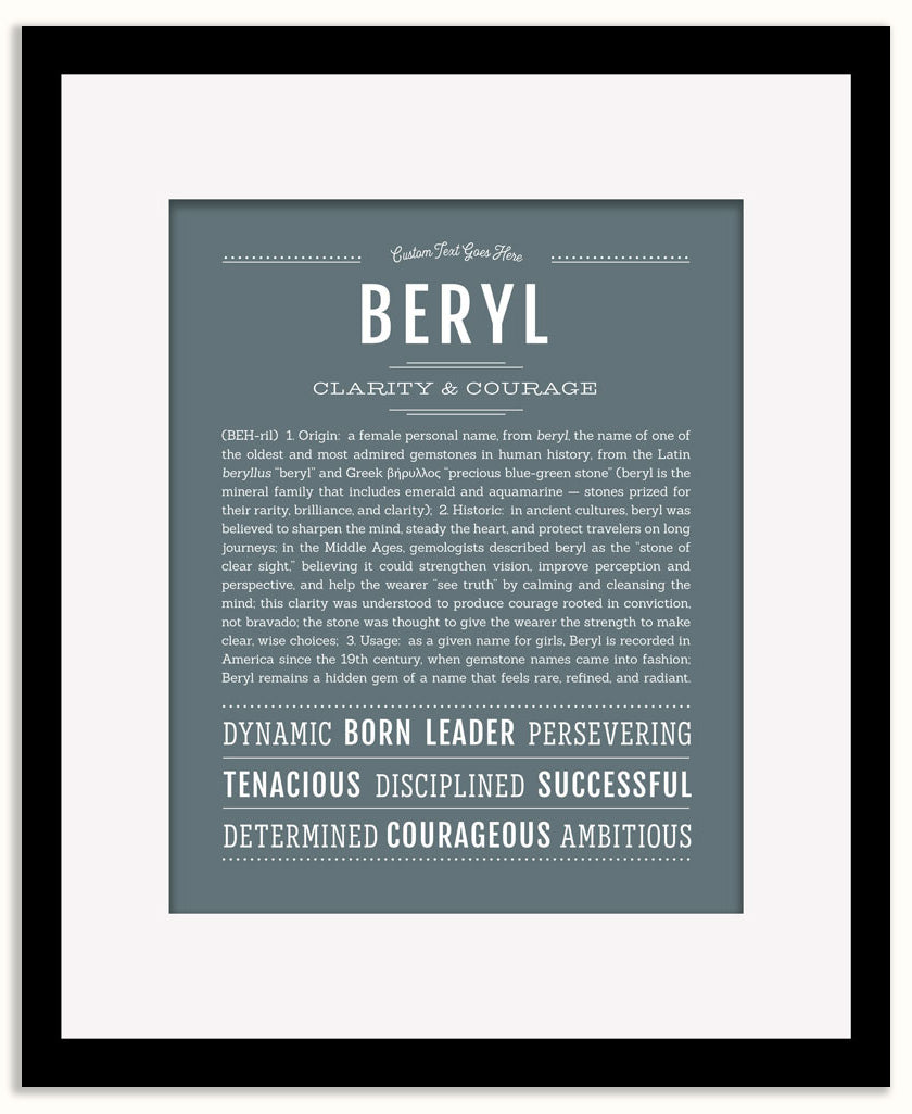 Beryl | Name Art Print