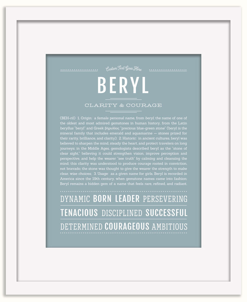Beryl | Name Art Print