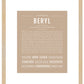Beryl | Name Art Print