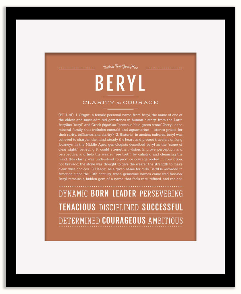 Beryl | Name Art Print