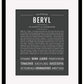 Beryl (male) | Name Art Print