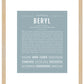 Beryl (male) | Name Art Print