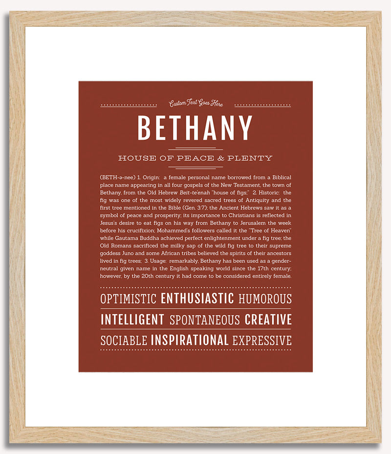 Bethany | Name Art Print