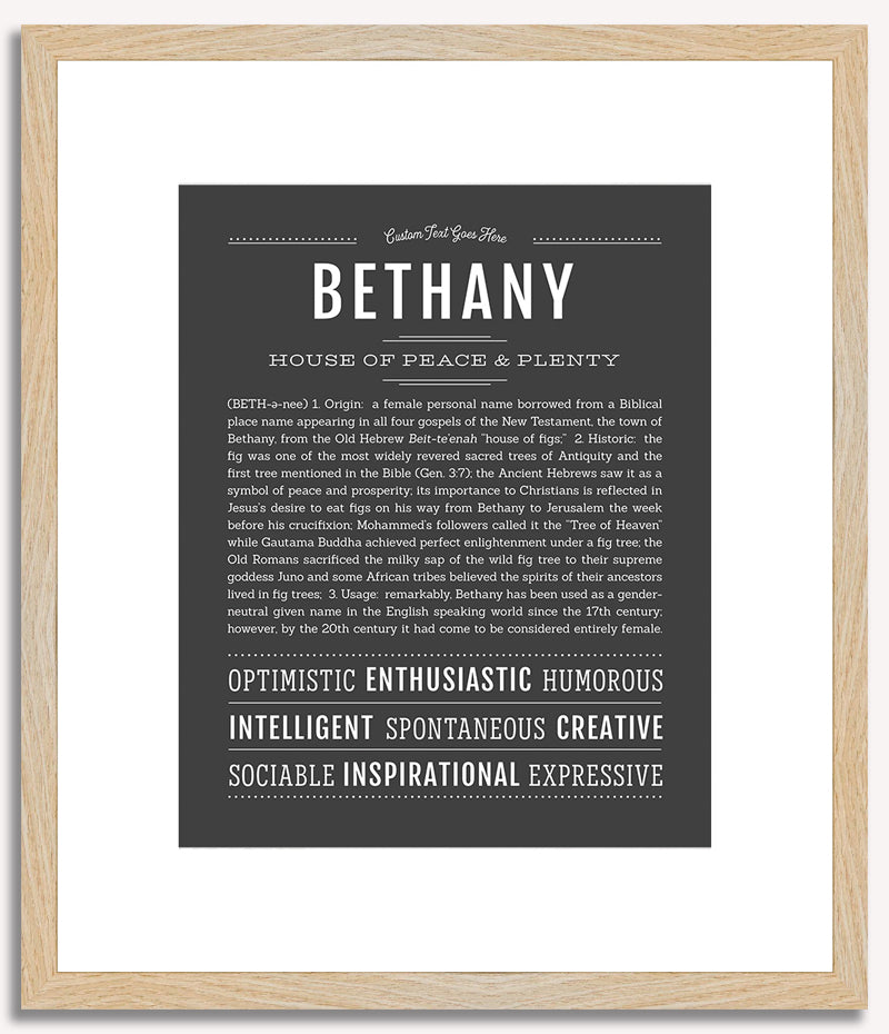 Bethany | Name Art Print