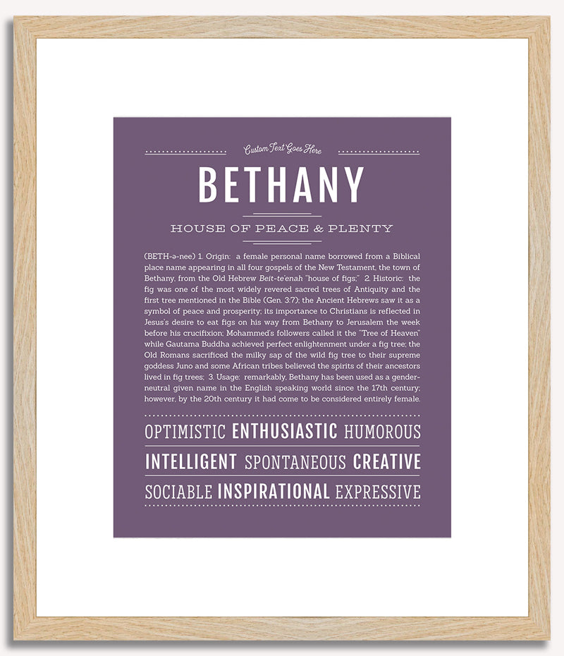 Bethany | Name Art Print