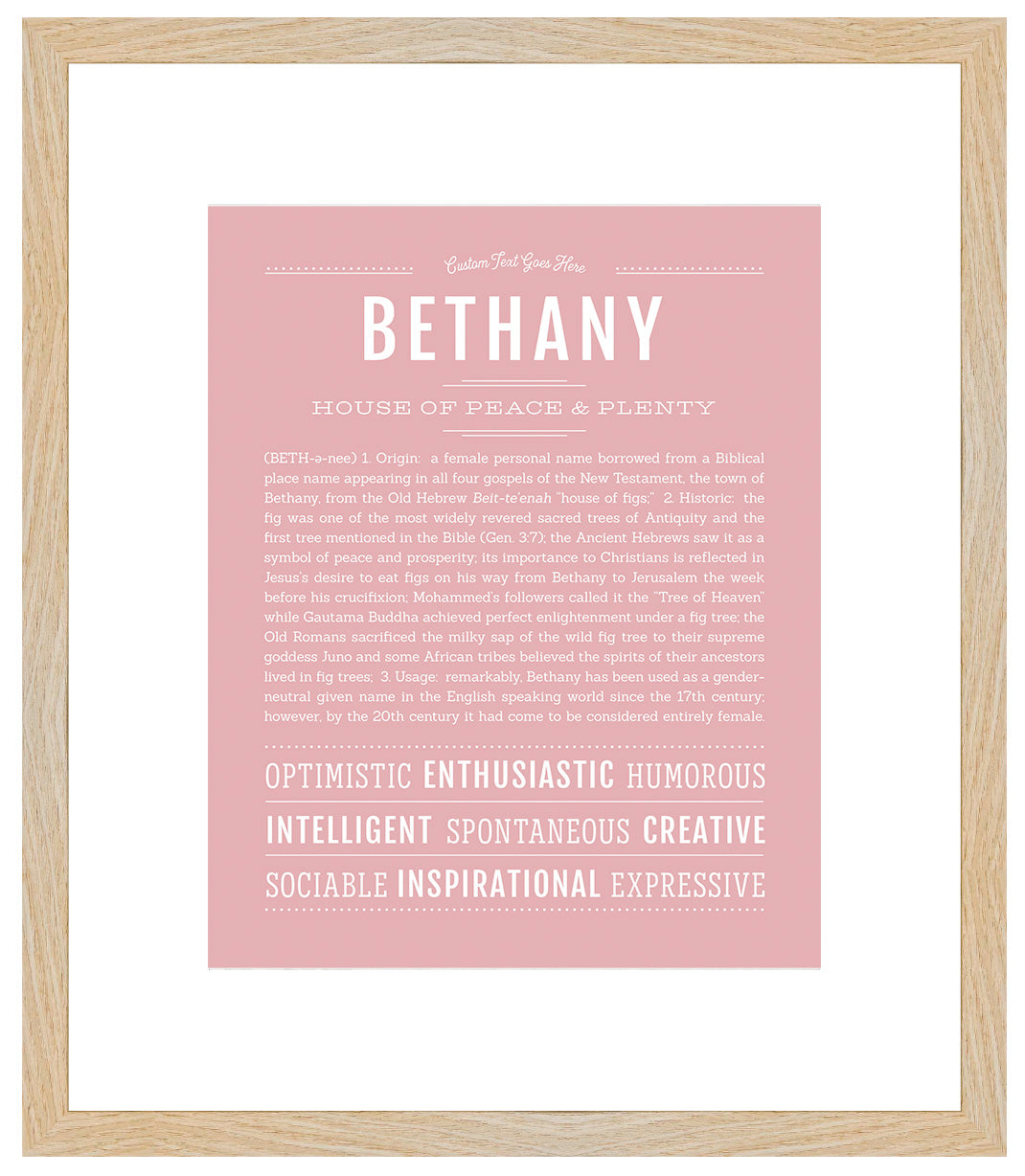 Bethany | Name Art Print