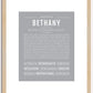 Bethany | Name Art Print