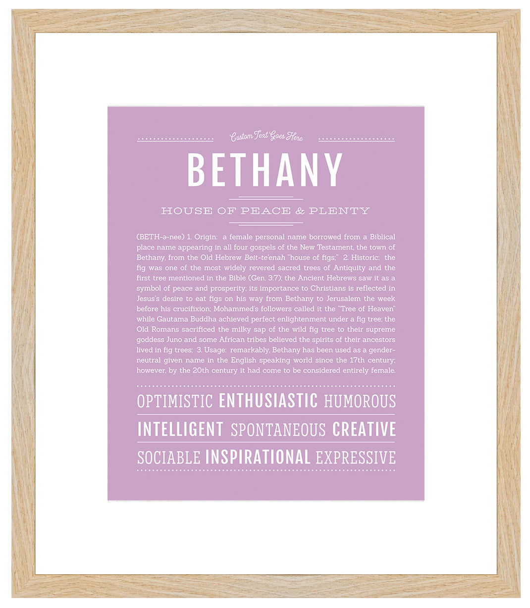 Bethany | Name Art Print