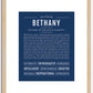 Bethany | Name Art Print