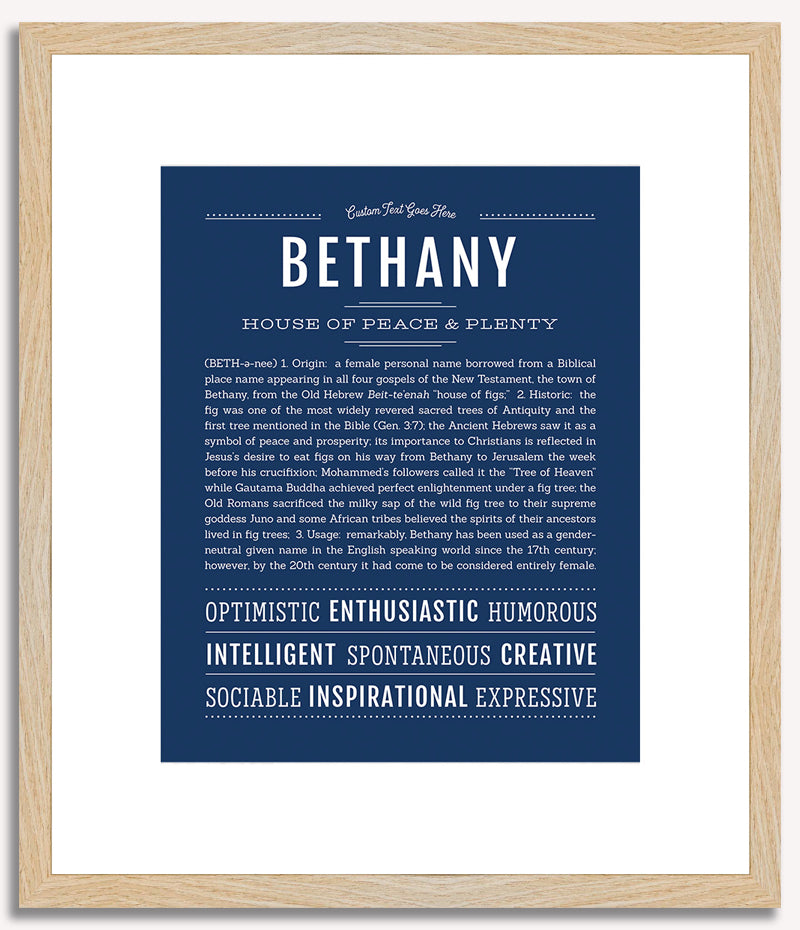 Bethany | Name Art Print