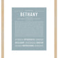 Bethany | Name Art Print