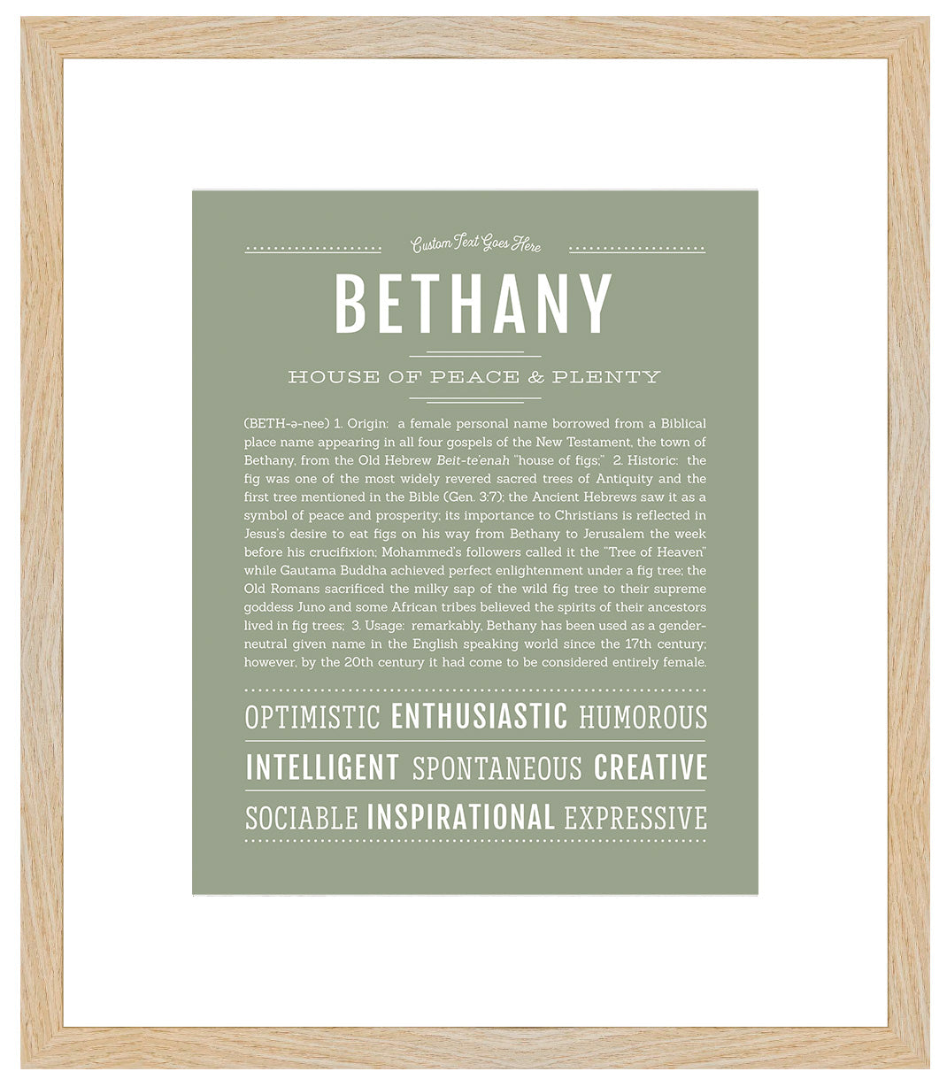 Bethany | Name Art Print