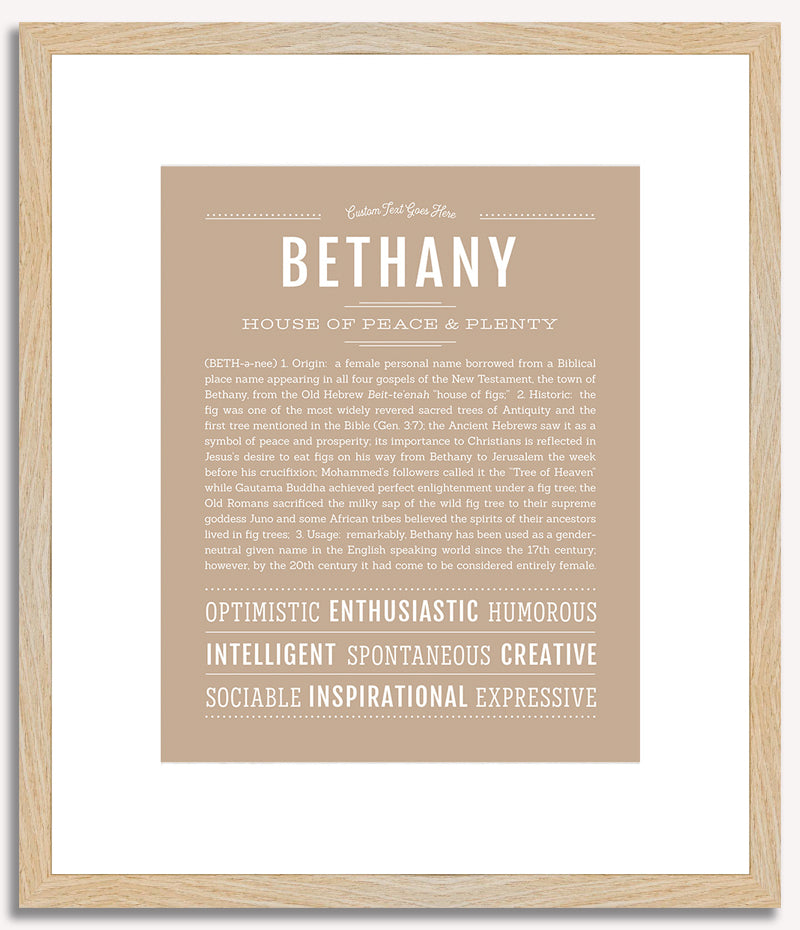 Bethany | Name Art Print