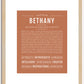 Bethany | Name Art Print