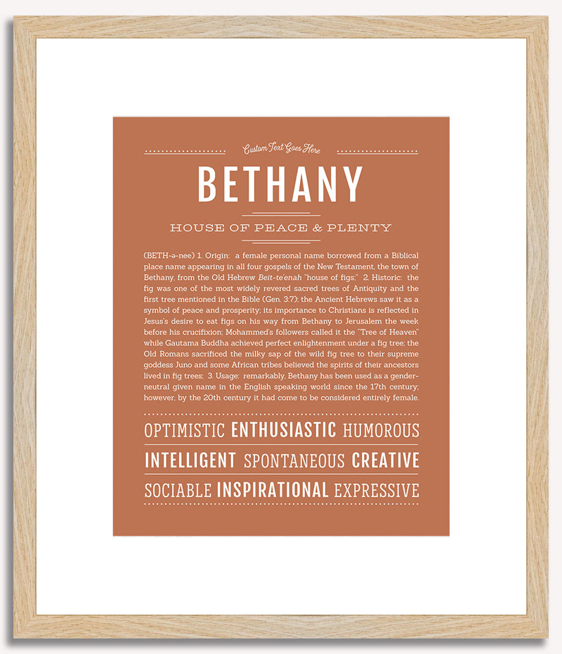 Bethany | Name Art Print