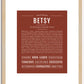 Betsy | Name Art Print