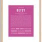 Betsy | Name Art Print