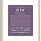 Betsy | Name Art Print