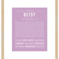 Betsy | Name Art Print