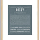 Betsy | Name Art Print