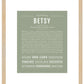 Betsy | Name Art Print