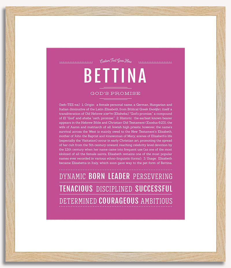 Bettina | Name Art Print