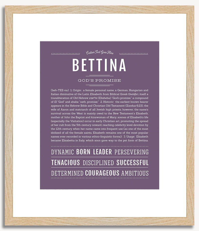 Bettina | Name Art Print