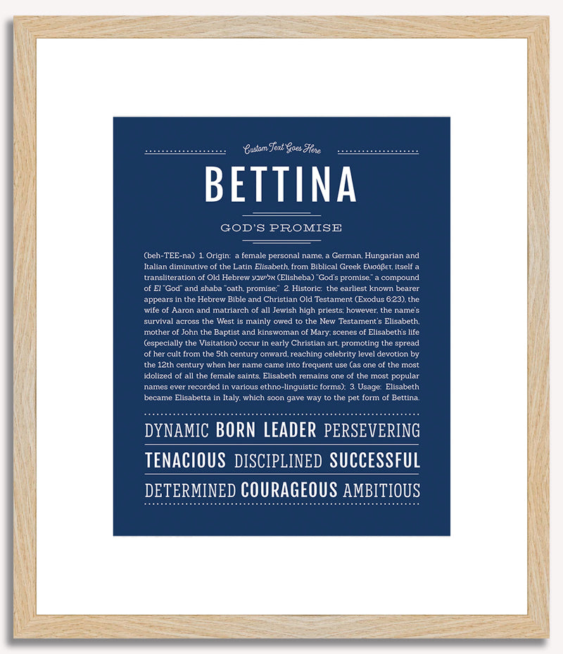 Bettina | Name Art Print