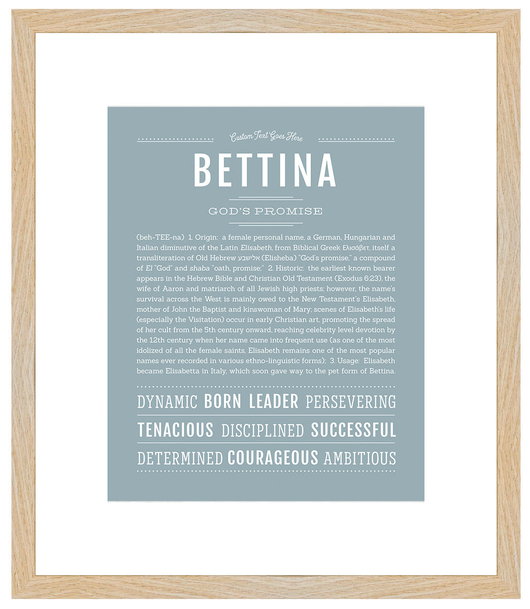 Bettina | Name Art Print