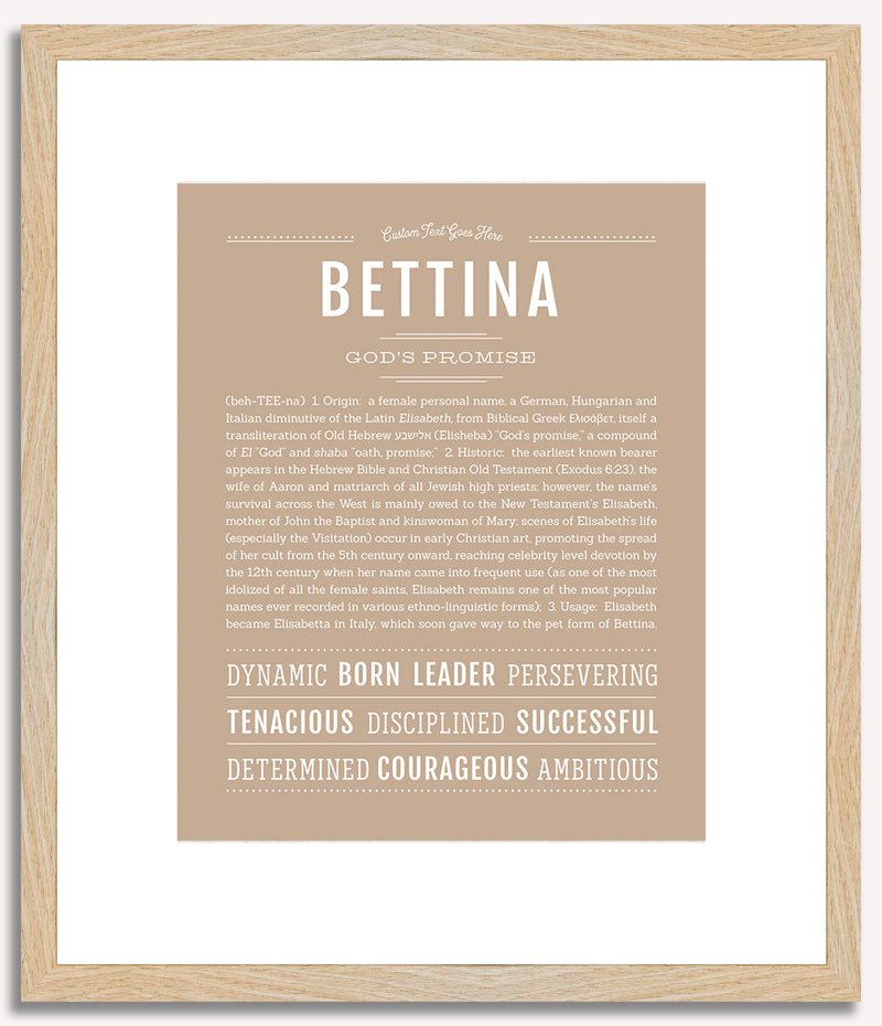 Bettina | Name Art Print