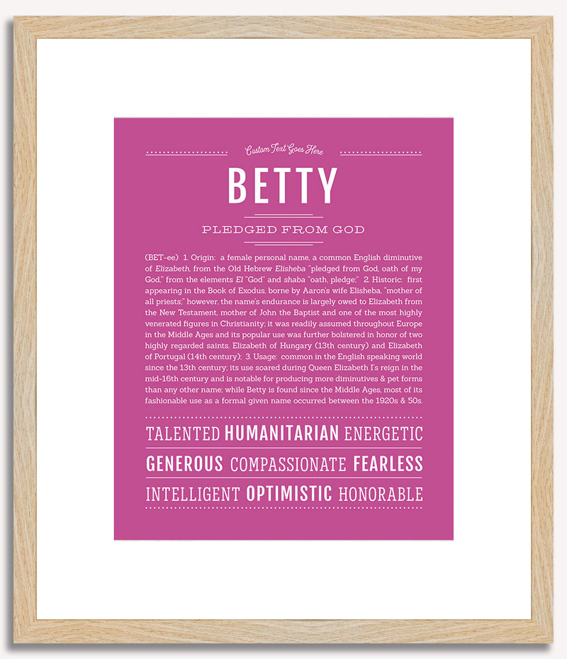 Betty | Name Art Print